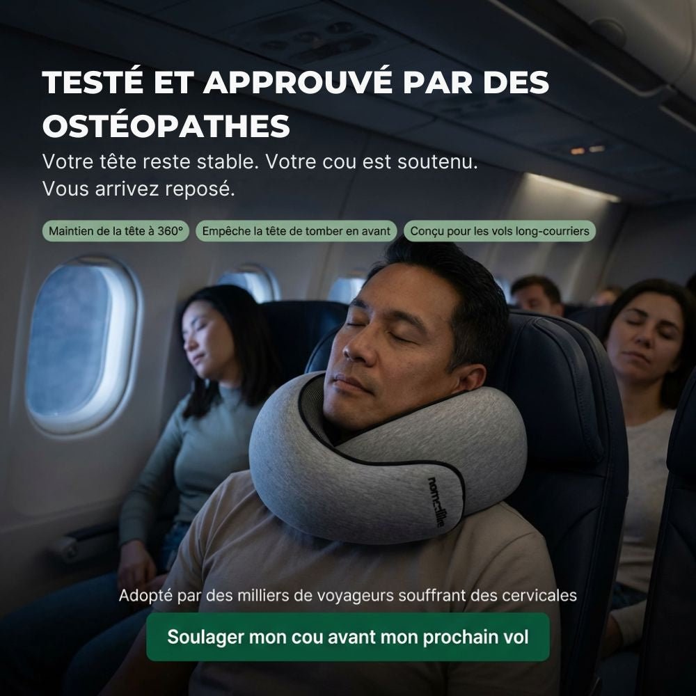 NOMAREST™ | Memory Foam Travel Pillow - Nomadike